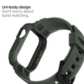 062CS26016 - Apple Watch Series (Apple Watch (45mm)) Case Rugged Armor Pro in military green uni-body design. Don't worry about band matching.