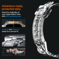 ACS05461 - Apple Watch Series (Apple Watch (49mm)) in crystal clear unibody design protects the apple watch ultra with durable thermoplastic polyurethane. Locks in and straps on easily for a secure fit.