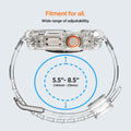 ACS05461 - Apple Watch Series (Apple Watch (49mm)) in crystal clear fitment for all, wide range (140mm-215mm) of adjustability.