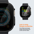ACS05558 - Apple Watch Ultra (Apple Watch (49mm)) Case Thin Fit 360 in black form fitted and simple design that protects the screen and the watch.