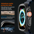 ACS05458 - Apple Watch Ultra (Apple Watch (49mm)) Case Thin Fit in black daily defense from unwanted scratches with durable polycarbonate material. Adventure ready, protected daily. Lifted bezel around the watch face for bump protection.