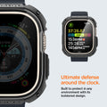 ACS05457 - Apple Watch Ultra (Apple Watch (49mm)) Case Tough Armor in black built to protect in any environment with its bolstered design. Write down Ultimate defense around the clock.