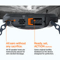 ACS06208 - Apple Watch (49mm) All ears without sacrifice. All 10 speaker holes are meticulously placed for zero decibel blockage. Button has ready, set, action. Same original tactility feedback as the device.