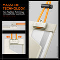 AFA09346 - Badge Holder MagSlide in Dune Beige showing the magslide technology, new magslide technology removes holder seamlessly (only slides out horizontally)