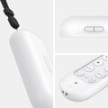 AMP02715 - Chromecast with Google TV Silicone Fit Voice Remote in white showing the different angles