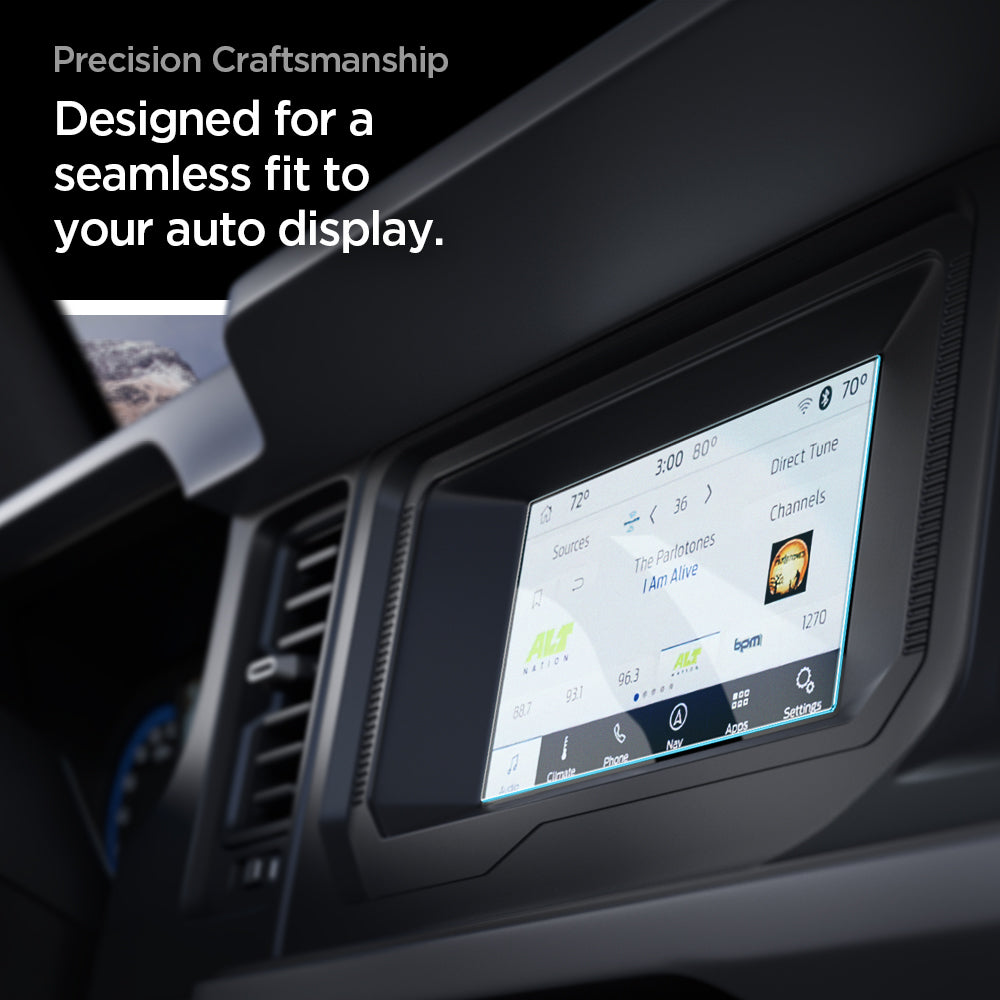 AGL04570 - Ford Bronco 12" Screen Protector GLAS.tR SLIM Anti-Glare showing precision craftsmanship. designed for a seamless fit to your auto display 