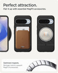 ACS09708 - Pixel 10 Pixel 10 Pro in black showing the perfect attraction. Pair it up with essential MagFit accessories. Optimized magnets. Stronger hold to support MagFit accessories.