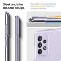 ACS02325 - Galaxy A72 Case Liquid Crystal in Crystal Clear sleek and slim modern design. Raised bezels protect screen and cameras from common surface scratches.
