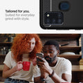 ACS00974 - Galaxy A21s Case Rugged Armor in Matte Black showing  how suited for everyday grind with style