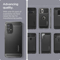 ACS04159 - Galaxy A53 5G Case Rugged Armor in Matte Black showing the advance quality. With over 10 years of experience we have raised the bar for manufacturing quality