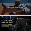 ACS04255 - Galaxy A53 5G Case Tough Armor in Black showing the kickstand with 70 degrees hand-free viewing. 