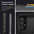 ACS04255 - Galaxy A53 5G Case Tough Armor in Black showing the sleek and slim modern design. Raised bezels protect screen and cameras from common surface scratches