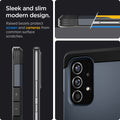 ACS04256 - Galaxy A53 5G Case Tough Armor in Metal Slate showing the sleek and slim modern design. Raised bezels protect screen and cameras from common surface scratches
