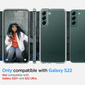 ACS03988 - Galaxy S22 5G Case Ultra Hybrid in crystal clear only compatible with s22. not compatible with galaxy s22 ultra and galaxy s22+.