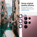 AGL04752 - Galaxy S22 Ultra EZ Fit Optik Pro Lens Protector Glass.tR in burgundy same original quality photos. No blemishes or flash reflection. Just the same original quality.