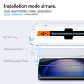AGL05952 - Galaxy S23 Plus EZ FIT GLAS.tR Screen Protector installation made simple. Auto alignment kit makes application quick and easy without fail. EZ Fit tray, Alignment film, 9H tempered glass.