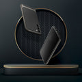 ACS05722 - Galaxy S23 Case Neo Hybrid in gunmetal showing front and back.