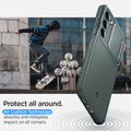 ACS06088 - Galaxy S23 Case Optik Armor in abyss green protect all around. Air cushion technology absorbs and mitigates impact on all corners.