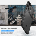 ACS05687 - Galaxy S23 Plus Case Optik Armor in black protect all around. Air cushion technology absorbs and mitigates impact on all corners.