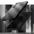 ACS05707 - Galaxy S23 Case Thin Fit in black showing the back, partial front, sides and bottom