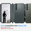 ACS06084 - Galaxy S23 Case Thin Fit in abyss green showing the compatibility only with Galaxy S23. Not compatible with Galaxy S23+ and S23 Ultra