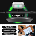 ACS05626 - Galaxy S23 Ultra Case Neo Hybrid in black charge on. powershare. wireless charge. USB-C cable.