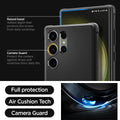 ACS05613 - Galaxy S23 Ultra Case Rugged Armor in matte black raised bezel added depth that protects the screen from daily scratches. camera guard protect the camera against drops and scratches from daily life. full protection. air cushion tech. camera guard. 