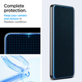 AGL07438 - Galaxy S24 GLAS.tR EZ Fit in Transparency showing the complete protection. Keep your camera and sensors in flawless condition