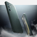 ACS07348 - Galaxy S24 Case Liquid Air in Abyss Green showing front and back.