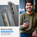 ACS07450 - Galaxy S24 Case Liquid Air in Granite Gray easy to hold. fluid textured design for a sturdy grip and extra comfort.
