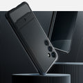 ACS07326 - Galaxy S24 Plus Case Rugged Armor in Matte Black showing the back and partial side
