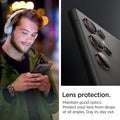 AGL07585 - Galaxy S24 Ultra Optik Pro EZ Fit Lens Protector in  L-Series showing the lens protection. Maintain good optics. Protect your lens from drops at all angles. Day in, day out
