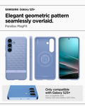 ACS09059 - Galaxy S25 Plus Case Parallax (MagFit) in Purple-ish showing the elegant geometric pattern seamlessly overlaid. Parallax MagFit. Only compatible with Galaxy S25+ and not compatible with Galaxy S25 and Galaxy S25 Ultra