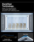 ACS08995 - Galaxy S25 Case Liquid Crystal in Crystal Clear showing the DuraClear Technology. Delay TPU discoloration 1.6x longer with Spigen's exclusive Anti-Yellowing tech