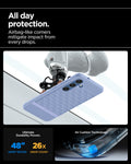 ACS09062 - Galaxy S25 Case Parallax (MagFit) in Purple-ish showing the all day protection. Airbag-like corners mitigate impact from drops. Ultimate durability proven. 48