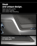 ACS08952 - Galaxy S25 Ultra Case Rugged Armor (MagFit) in Marble Gray sleek and unique design. sleek and slim profile with matte coating and carbon fiber detailing. textured tpu sides for added grip.