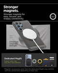 ACS08952 - Galaxy S25 Ultra Case Rugged Armor (MagFit) in Marble Gray stronger magnets. Stronger magnets for easy, securer, and snappy connectivity. Dedicated magfit. Made for the galaxy s25 series.