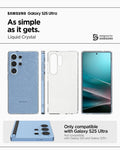 ACS08950 - Galaxy S25 Ultra Case in Crystal Quartz showing the compatibility. Only compatible with Galaxy S25 Ultra and not compatible with Galaxy S25 and Galaxy S25+