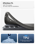 ACS11216 - Galaxy S26 Liquid Air in Marble Gray showing effortless fit. soft TPU design for easy snap on installation