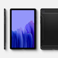 ACS01562 - Galaxy Tab A7 Case Rugged Armor in matte black showing front and back.