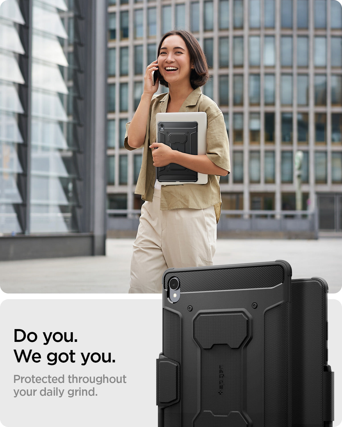 ACS10149 - Galaxy Tab S11 Rugged Armor Pro showing do you. we got you.