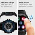 ACS03164 - Galaxy Watch 5/4 (44mm) Case Rugged Armor Pro in charcoal gray Precision design. Precise cutout for all sensors. bezel access compatible with the bezel control.