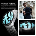 ACS06865 - Galaxy Watch 6 (44mm) Bezel Tune in black premium material. designed with stainless steel and aluminum for protection against scratches and bumps.