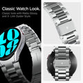 AMP06498 - Watch 6 (44mm) Modern Fit 316L Band in Silver classic watch look. classic look with matte glossy and 3 link oyster style.