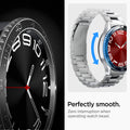 ACS06863 - Galaxy Watch 6 Classic (43mm) Bezel Tune in black perfectly smooth. zero interruption when operating watch bezel.