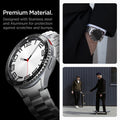 ACS06864 - Galaxy Watch 6 Classic (47mm) Bezel Tune in black premium material. designed with stainless steel and aluminum for protection against scratches and bumps.