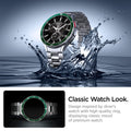 ACS07127 - Watch 6 Classic (47mm) Bezel Tune in Green  classic watch look. design inspired by driver's watch with high quality ring, displaying classic mood of premium watch.