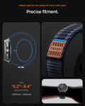 AMP10155 - Galaxy Watch 9 Series WBF0 in navy showing adjusts quickly and easily for most wrist sizes. precise fitment