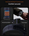 AMP10155 - Galaxy Watch 9 Series WBF0 in navy showing pull and adjust with fastener for maximum comfort. comfort secured