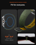 AMP10113 - Galaxy Watch 9 Series - Athlex Air in Active Green showing the adjustable band for maximum comfort. 6.6